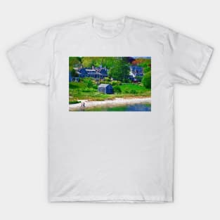 New England Beach Strolling T-Shirt